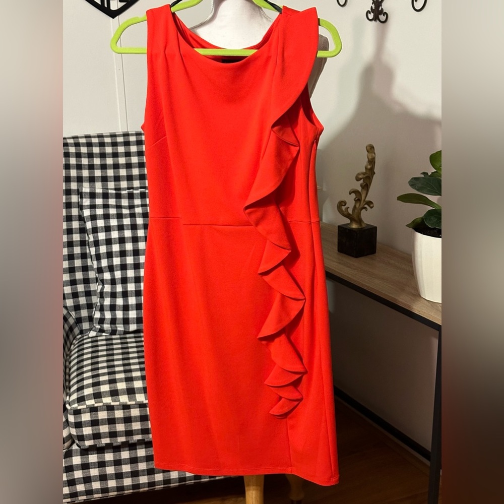 Enfocus Studio Size 10 Orange Dress